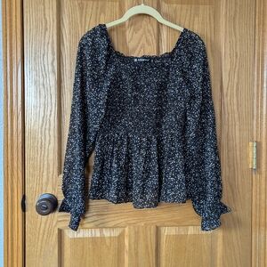 Floral Smocked Women's Top